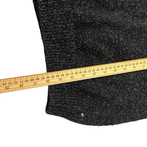 Chaps Ralph Lauren Sweater Men's Small Quarter Zip Mottled Black Pull Over - Picture 9 of 10